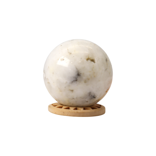Pyrite in Quartz Sphere