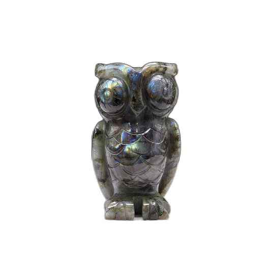 Labradorite Owl Carving