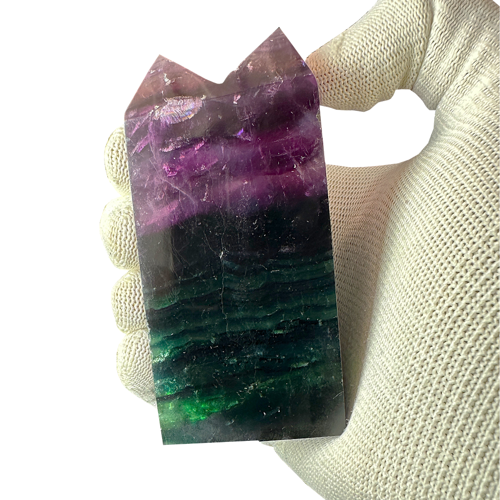 Double Point Multi Fluorite Twin Tower