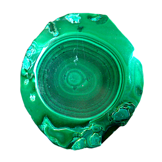 Malachite Cut Stalactite Rings
