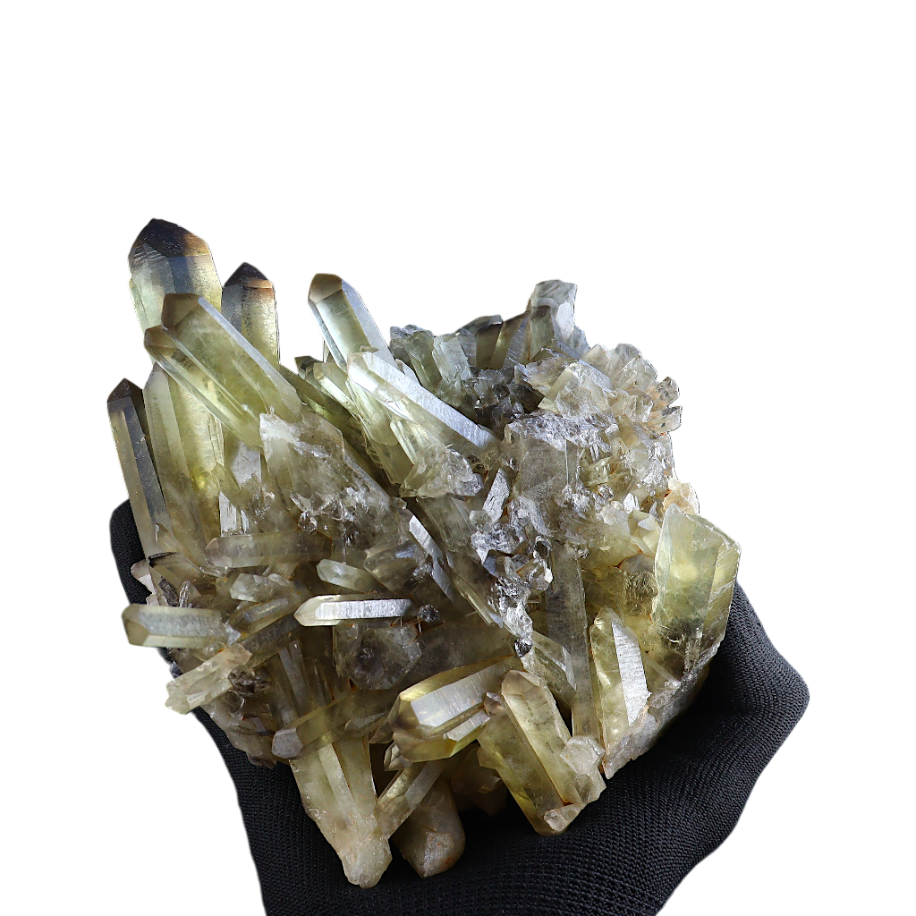 Lemon Smoky Quartz Cluster