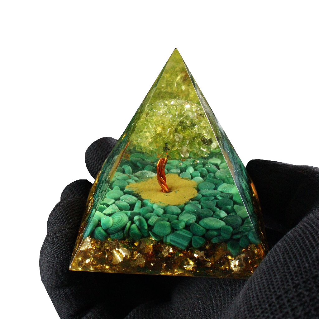Green Malachite Pyramid