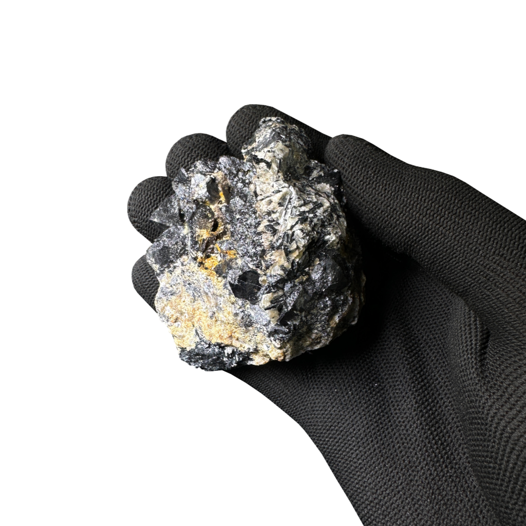 Schorl on Feldspor With Baryte
