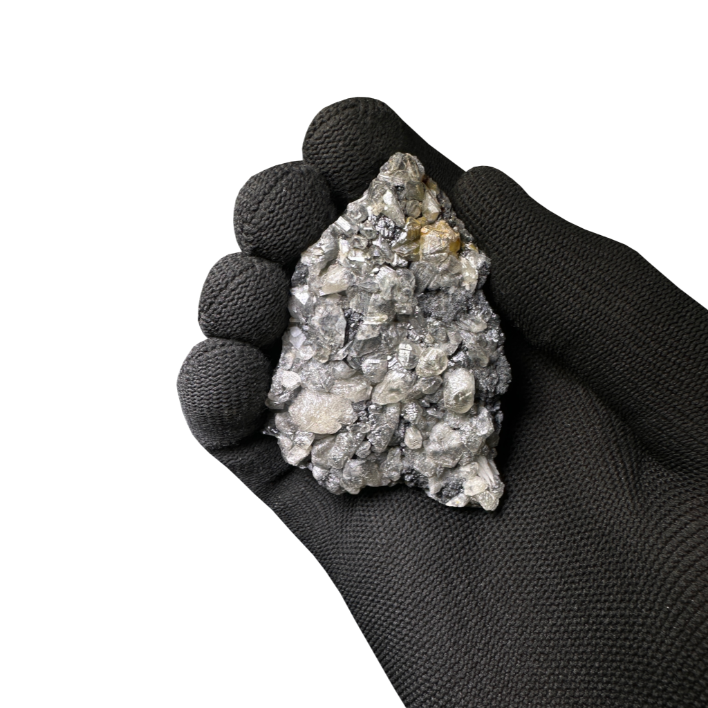Galena with Baryte & Cacite