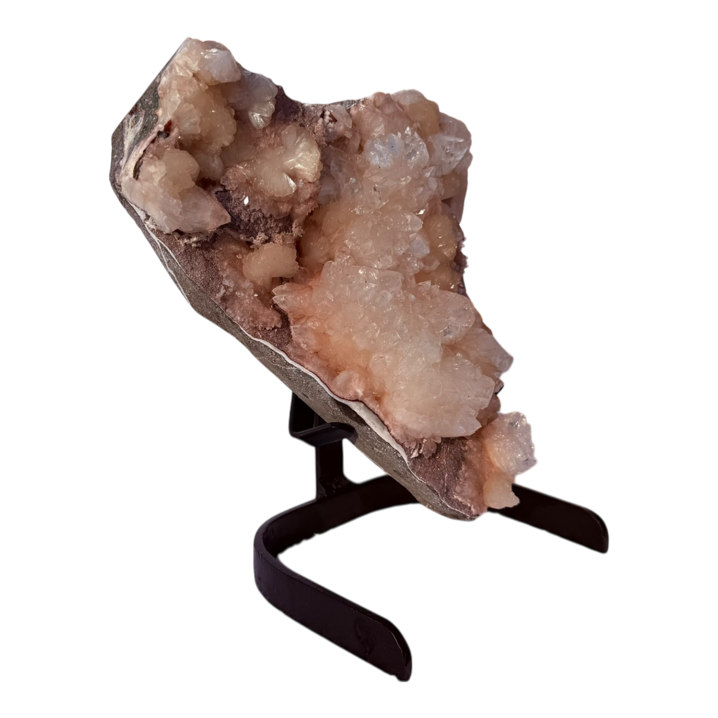 Pink Apophyllite with Stilbite