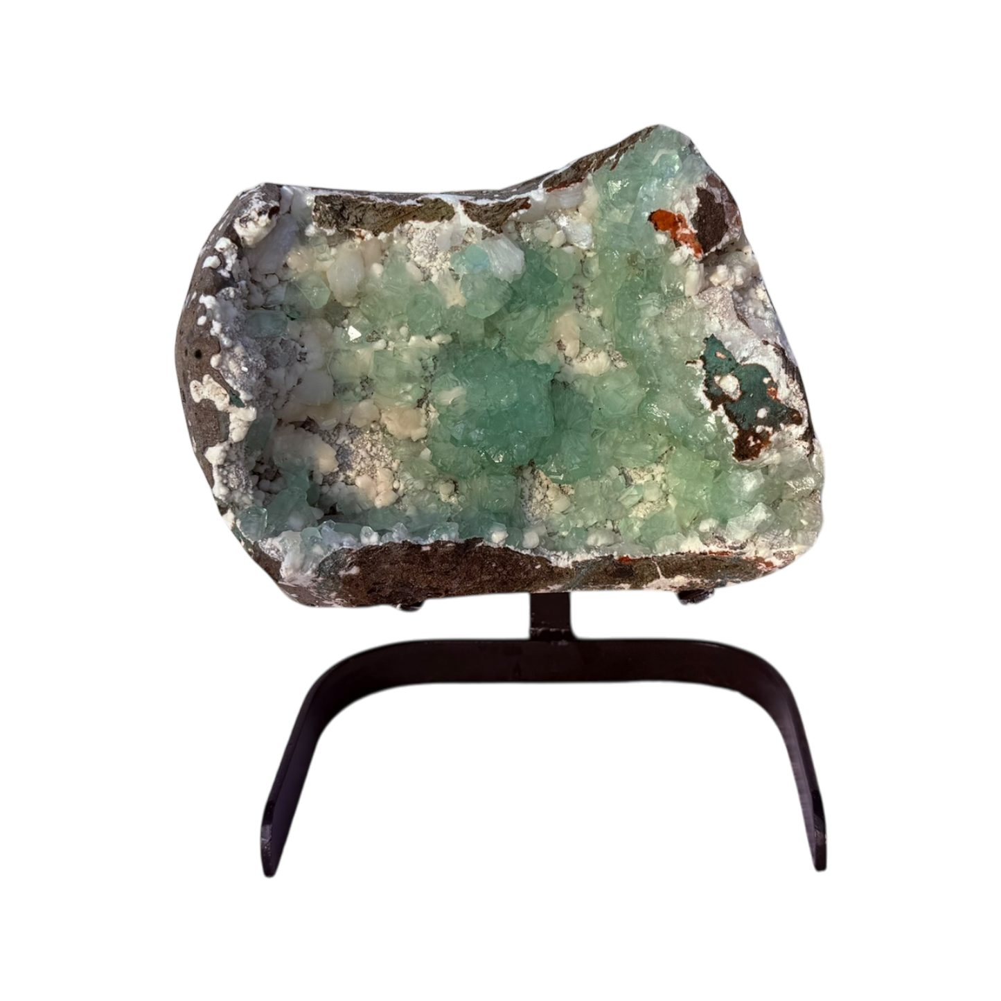 Apophyllite with stilbite