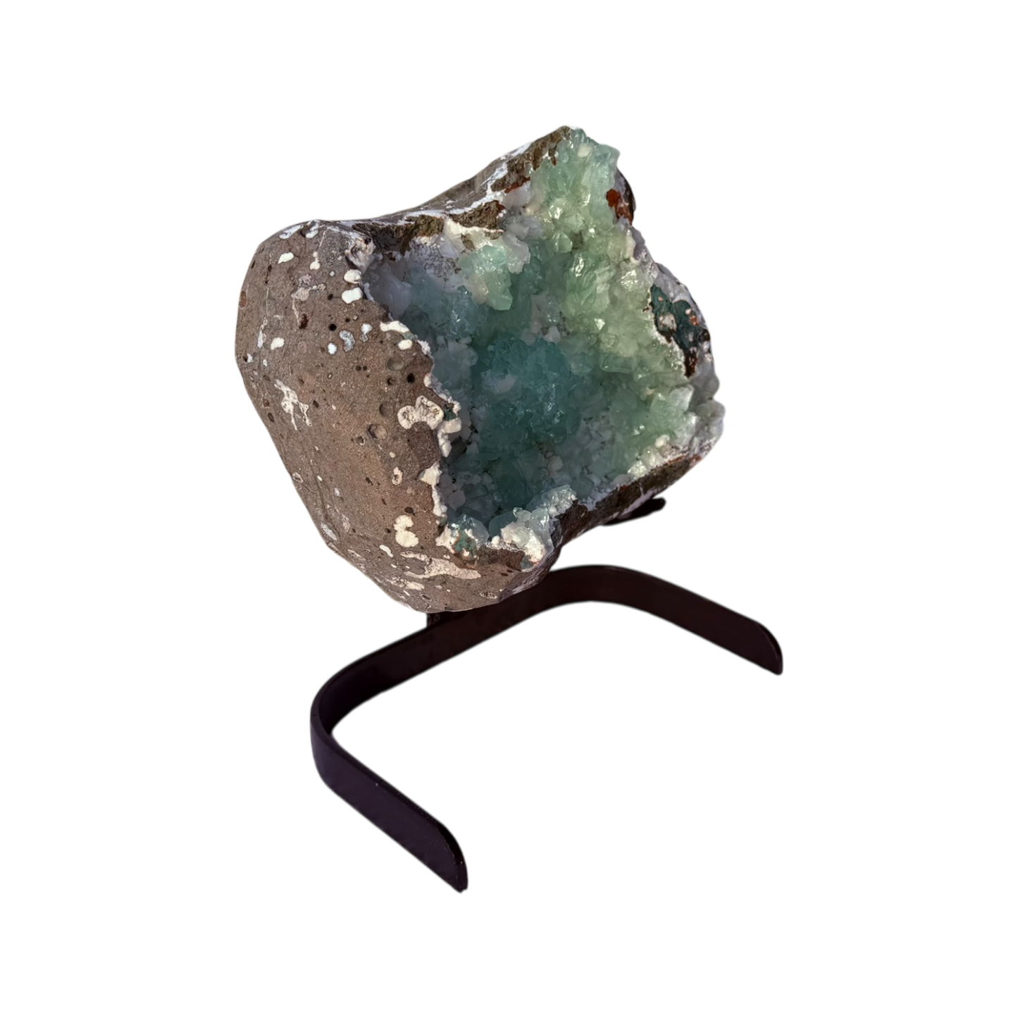 Apophyllite with stilbite