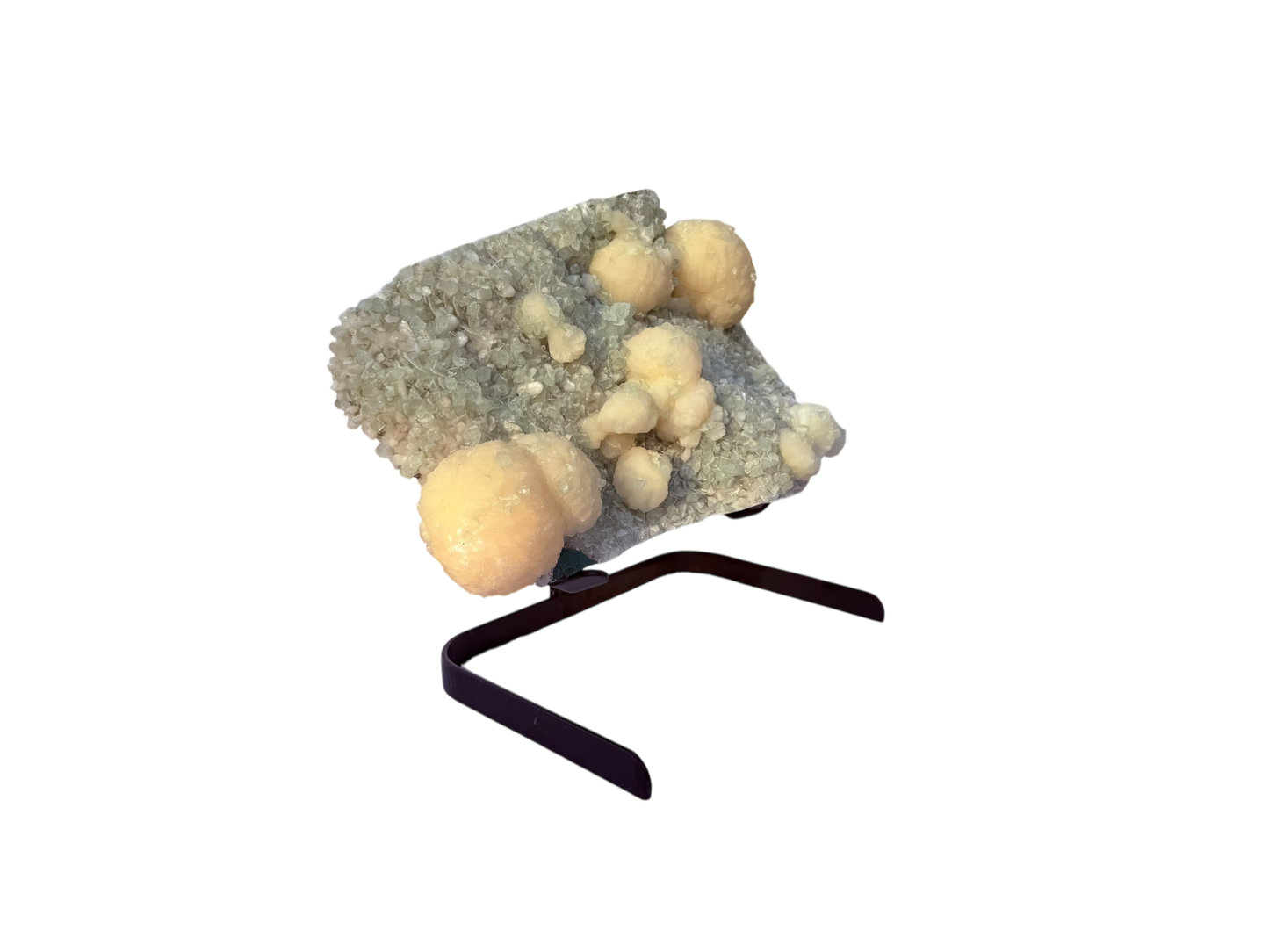 Apophyllite with stilbite