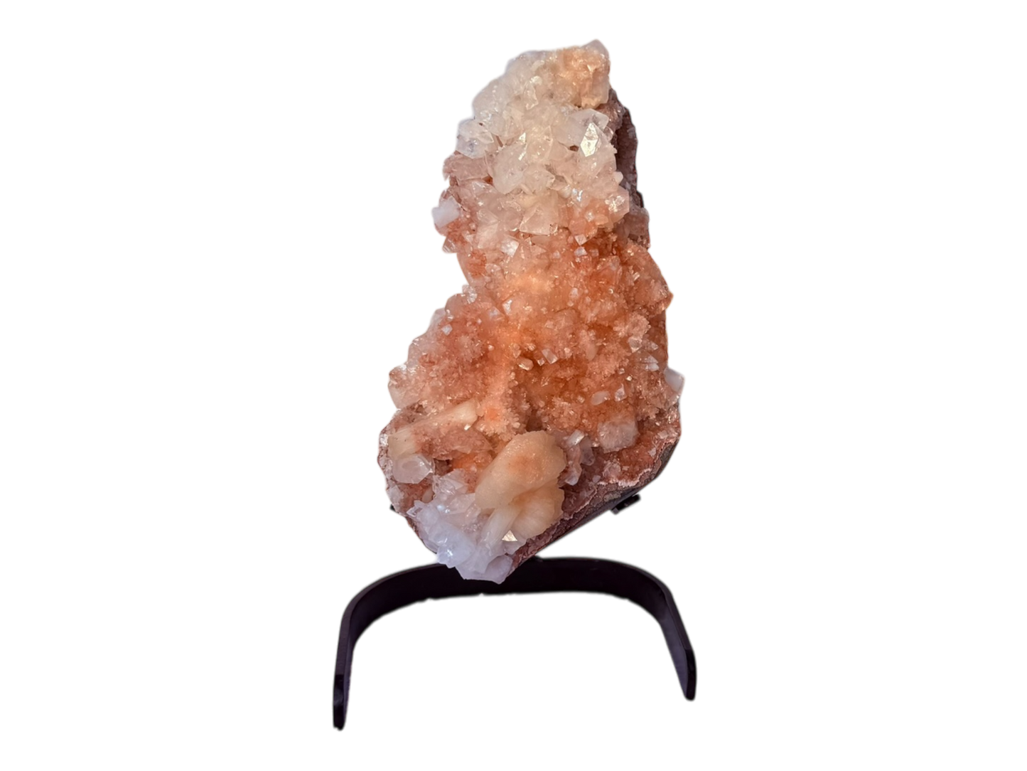 Red Apophyllite with stilbite