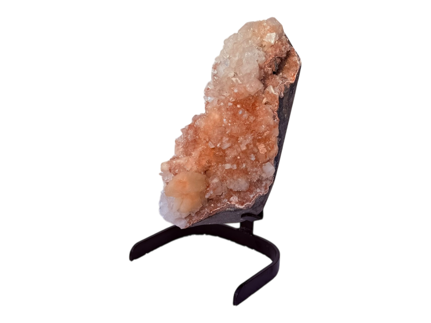 Red Apophyllite with stilbite