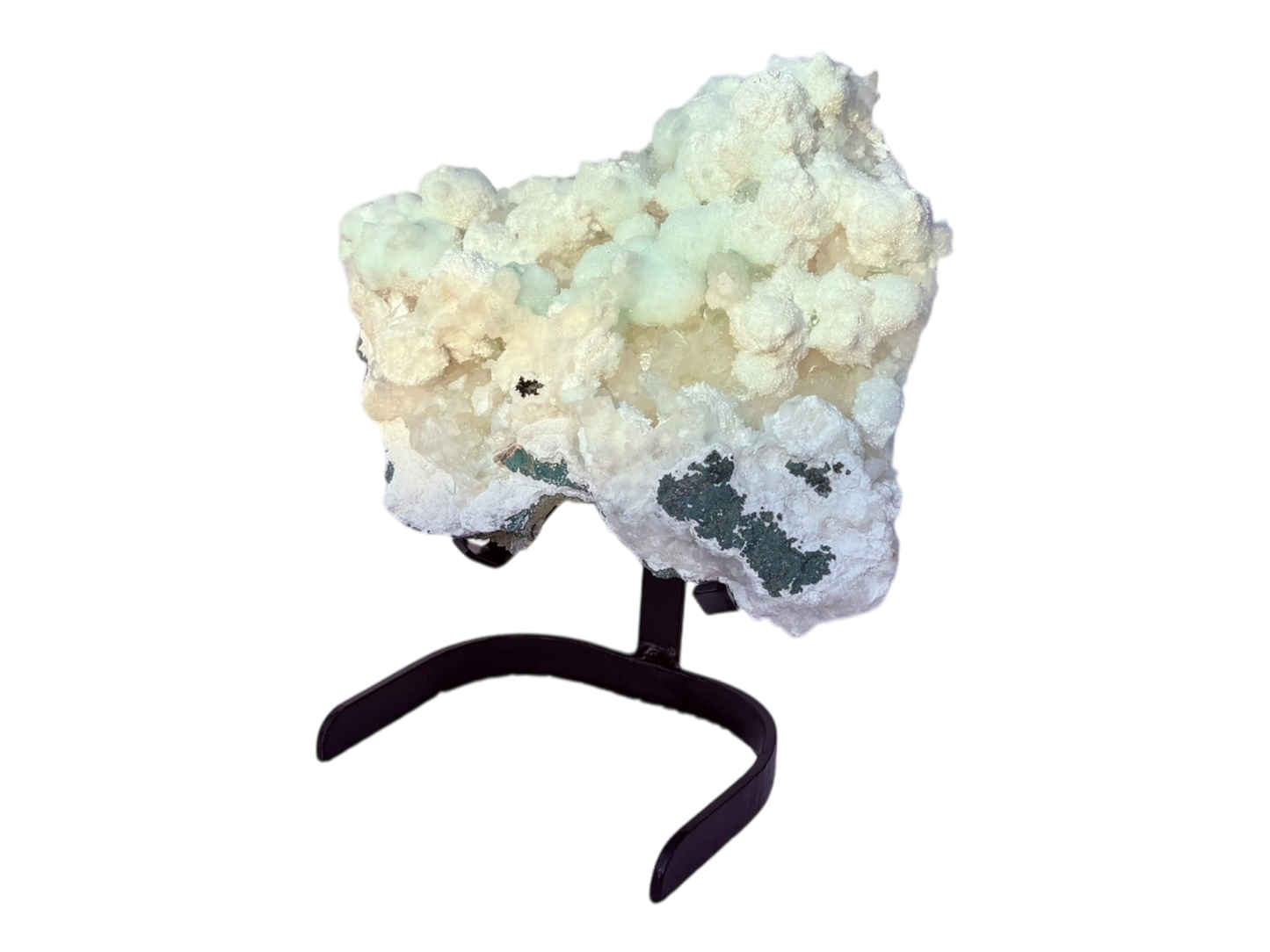 Micro Green Apophyllite on Mordenite