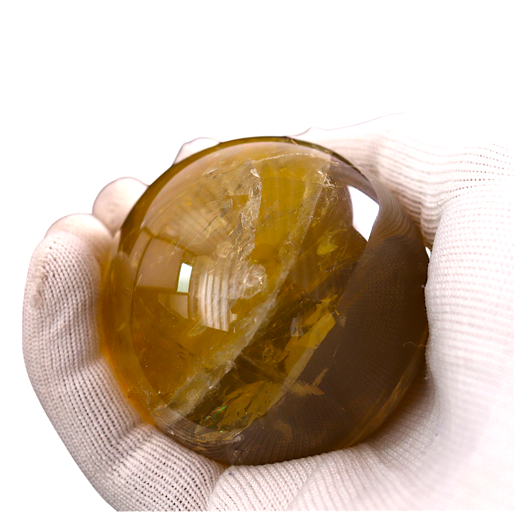 Lemon Quartz Sphere