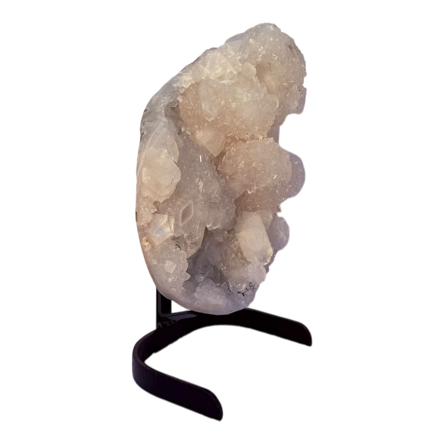 Apophyllite on Quartz