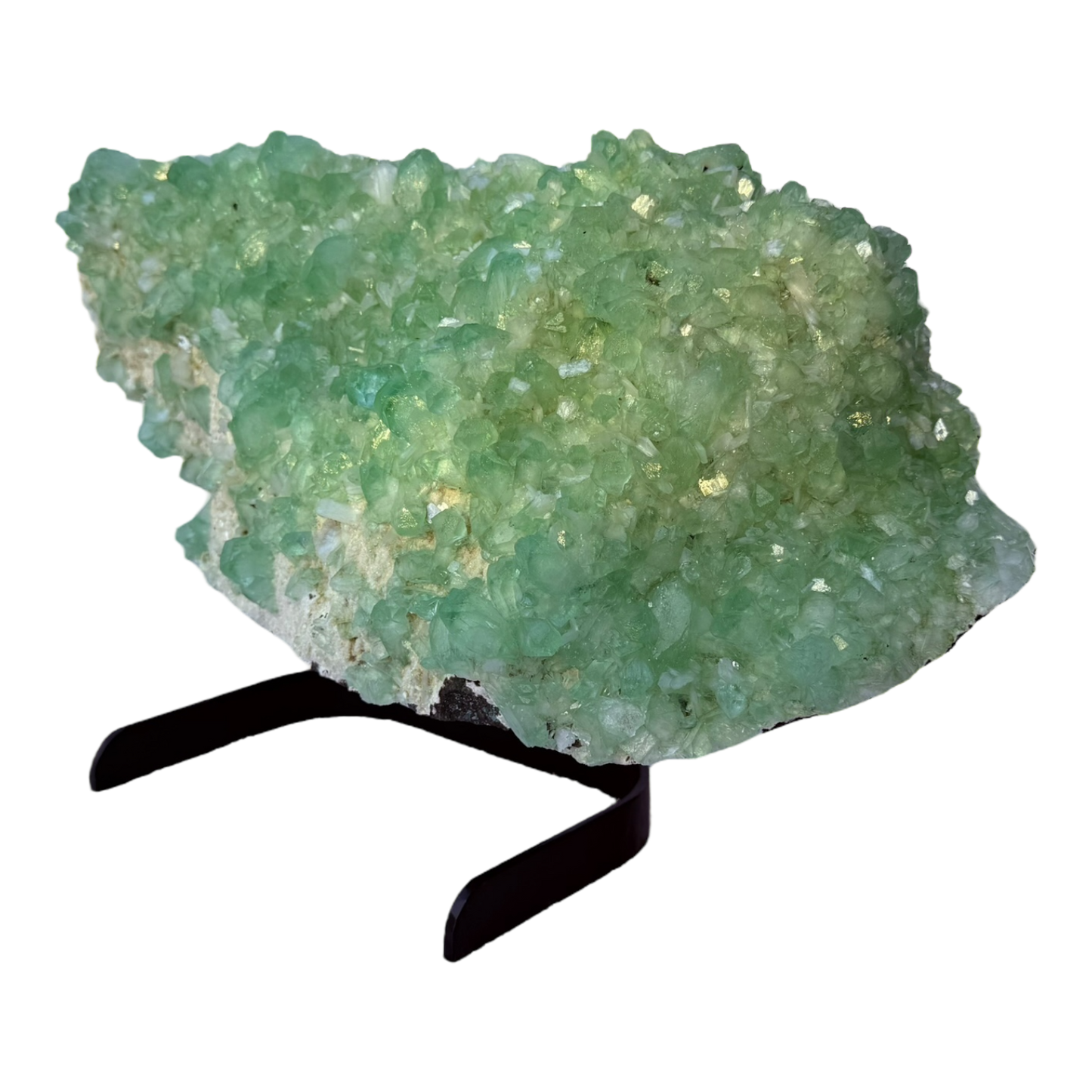 Green Apophyllite on Mordenite