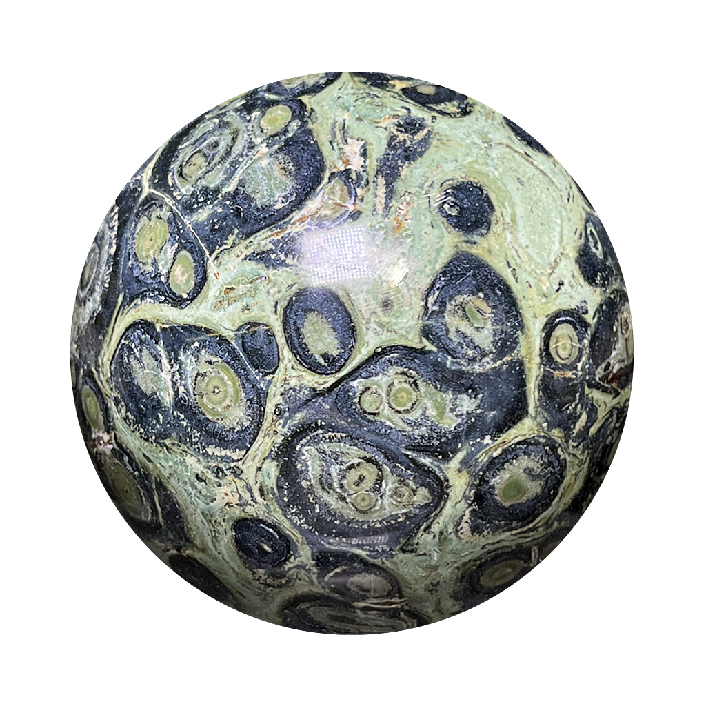 Orbicular Jasper Sphere