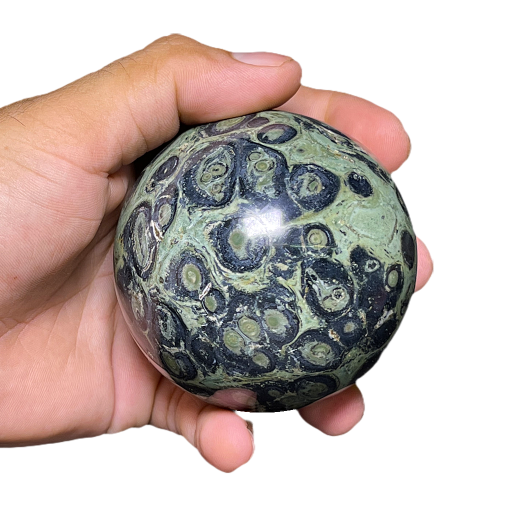 Orbicular Jasper Sphere