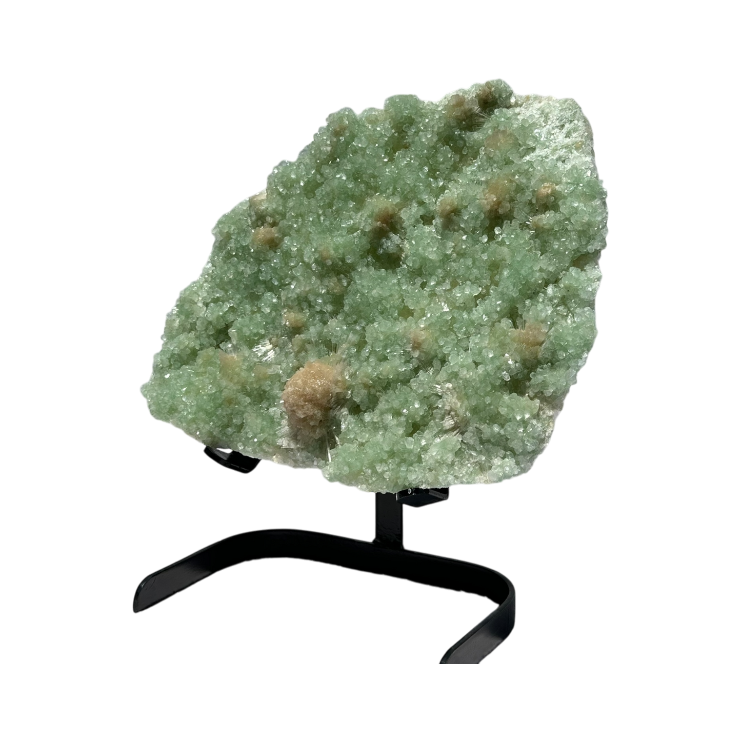 Green Apophyllite with Scolecite