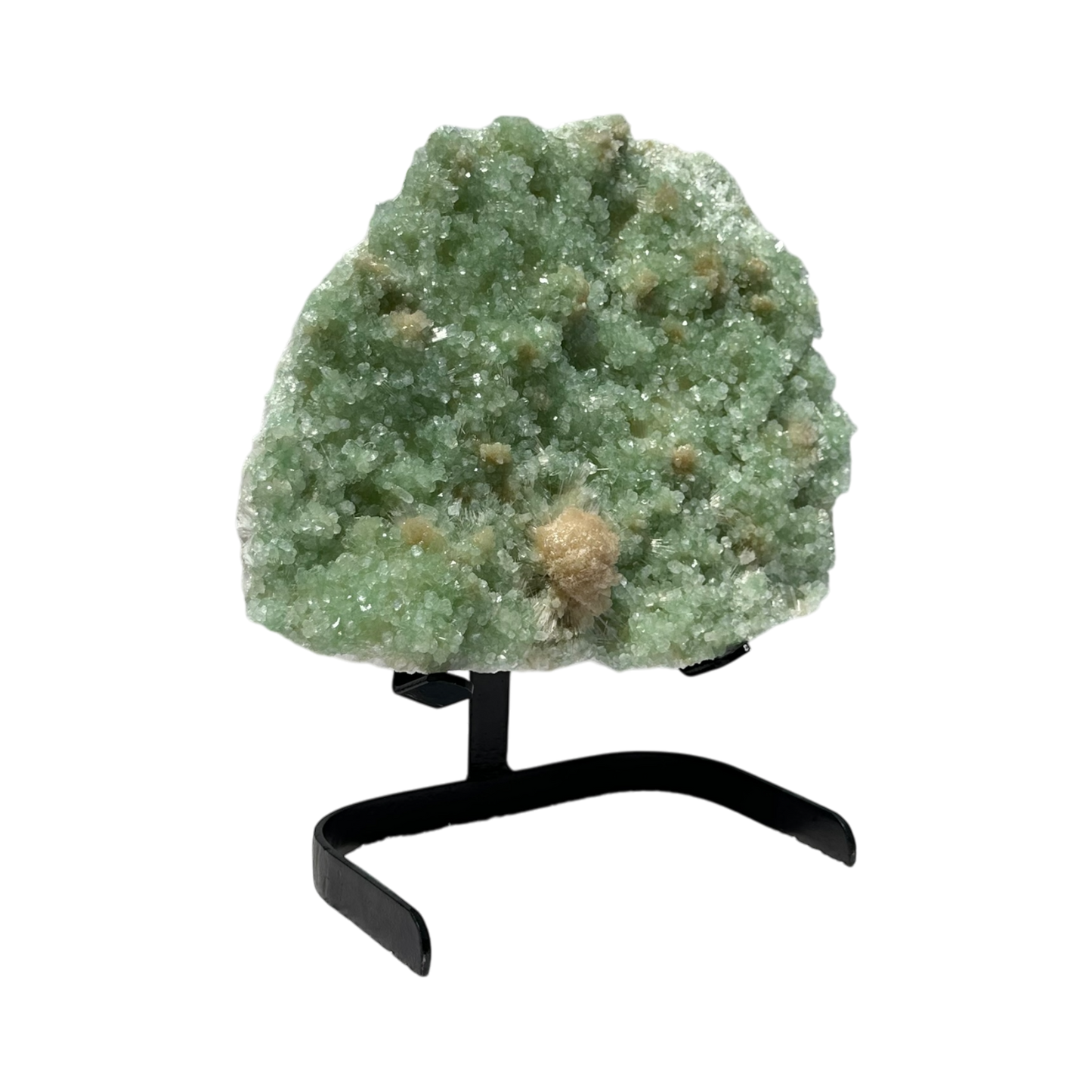 Green Apophyllite with Scolecite