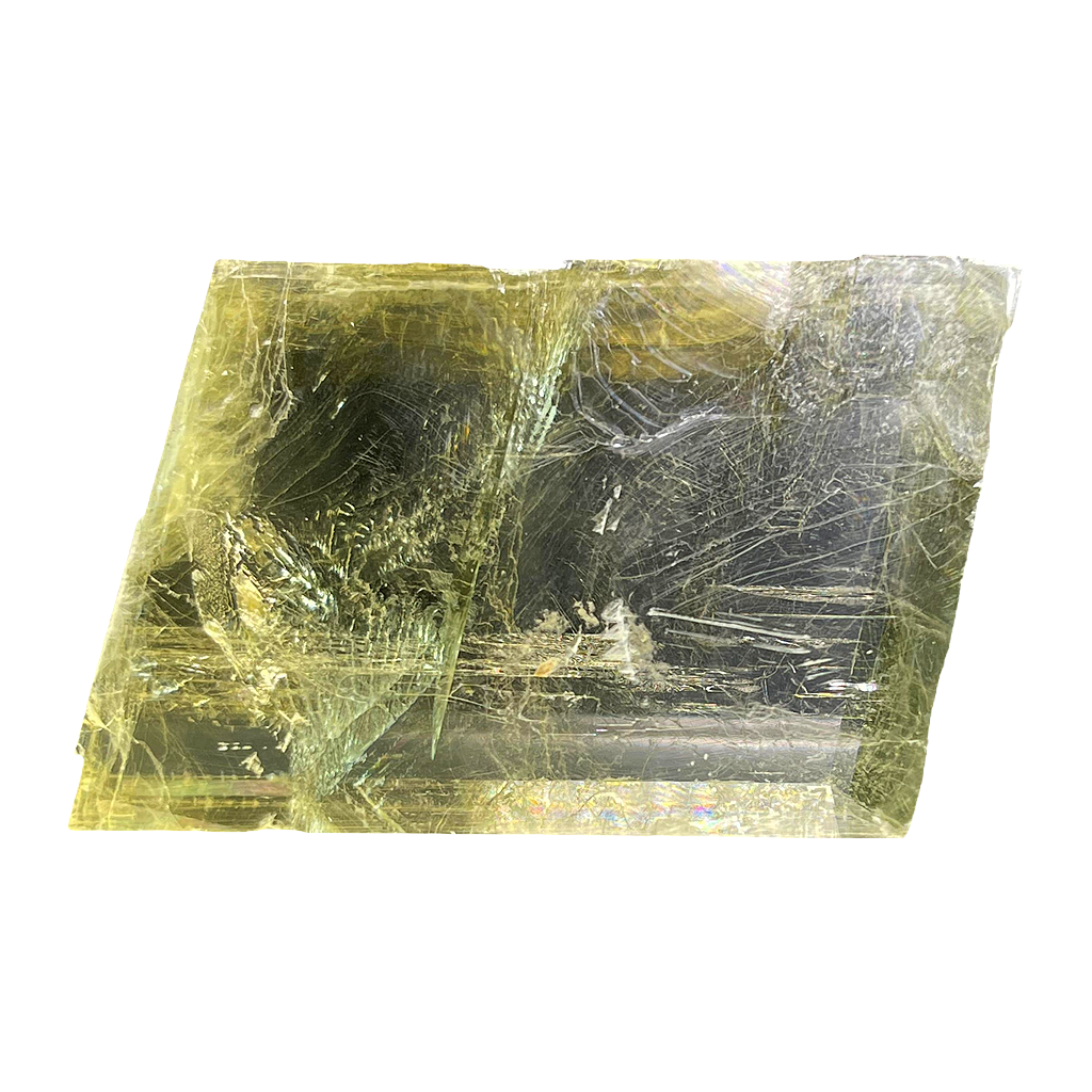 Honey Calcite Rainbow Cube