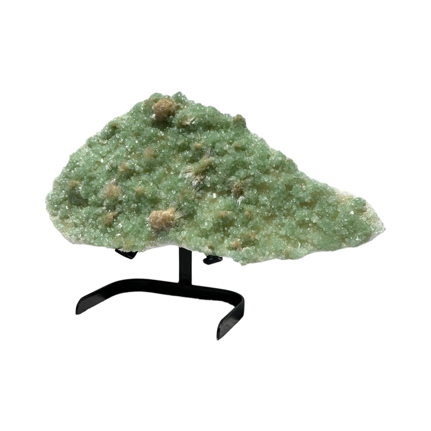 Green Apophyllite with Scolecite