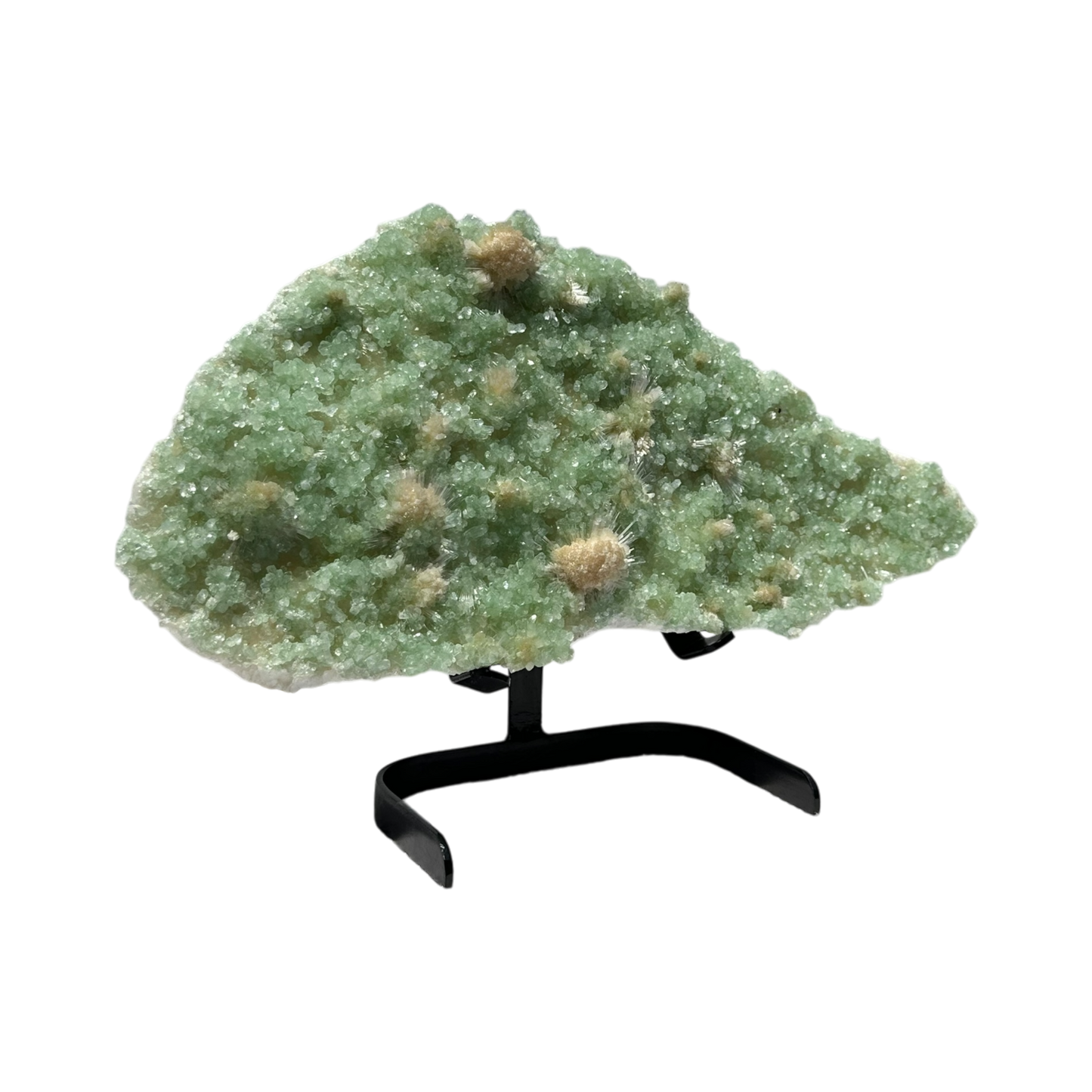 Green Apophyllite with Scolecite