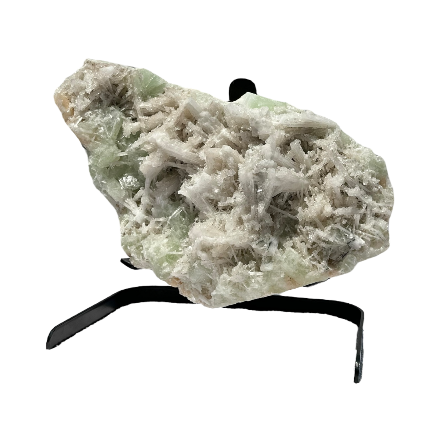 Scolecite on stilbite