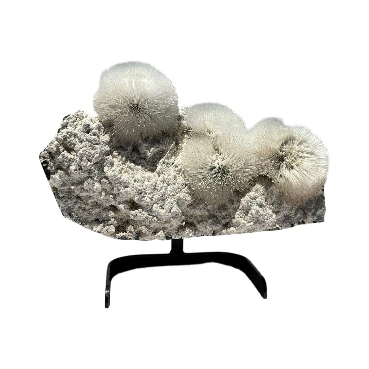 Scolecite on Mordenite