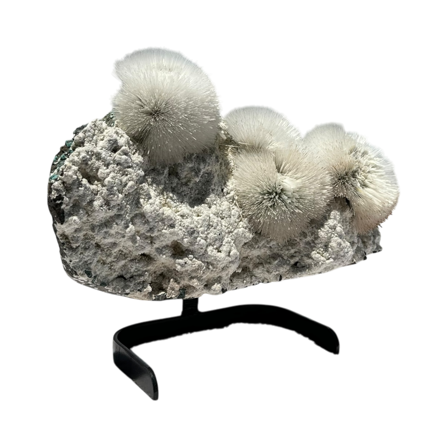 Scolecite on Mordenite