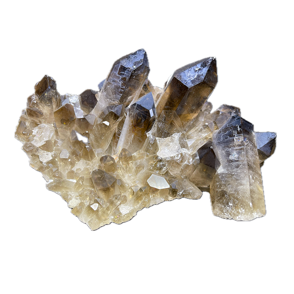 Smoky Quartz Cluster