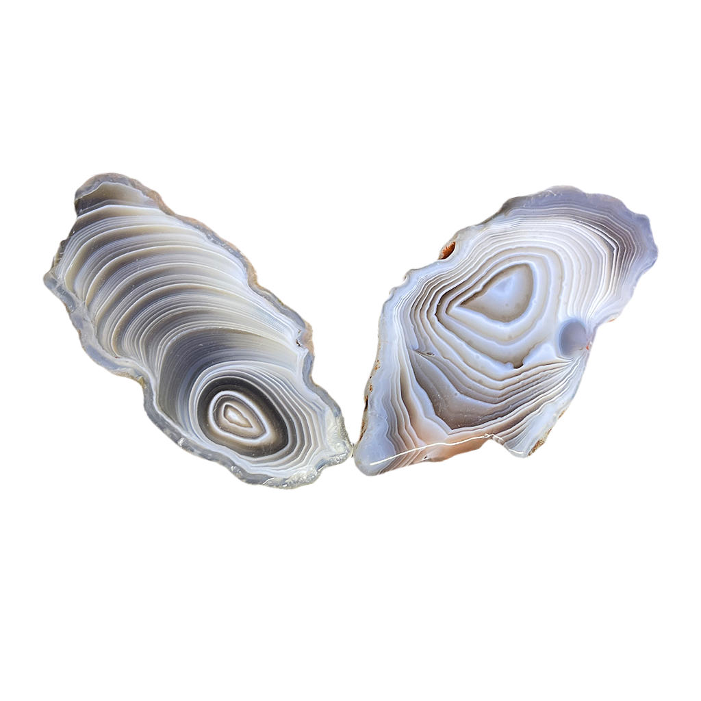 Banded Agate Plate (2pc/ Set)