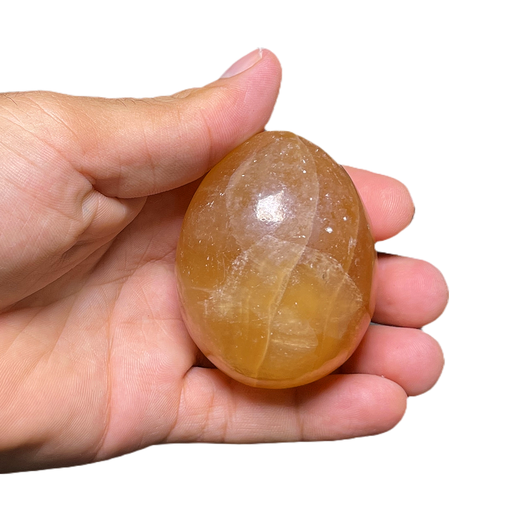 Yellow Calcite Egg