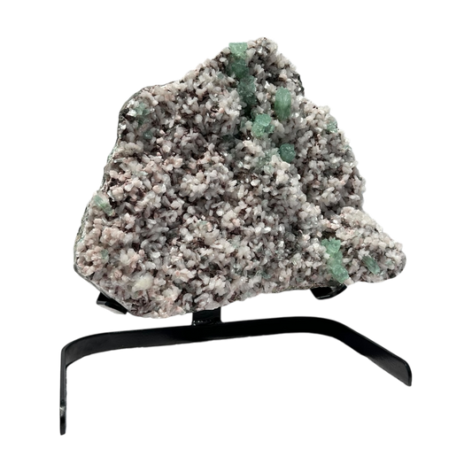 Green Apophyllite with stilbite