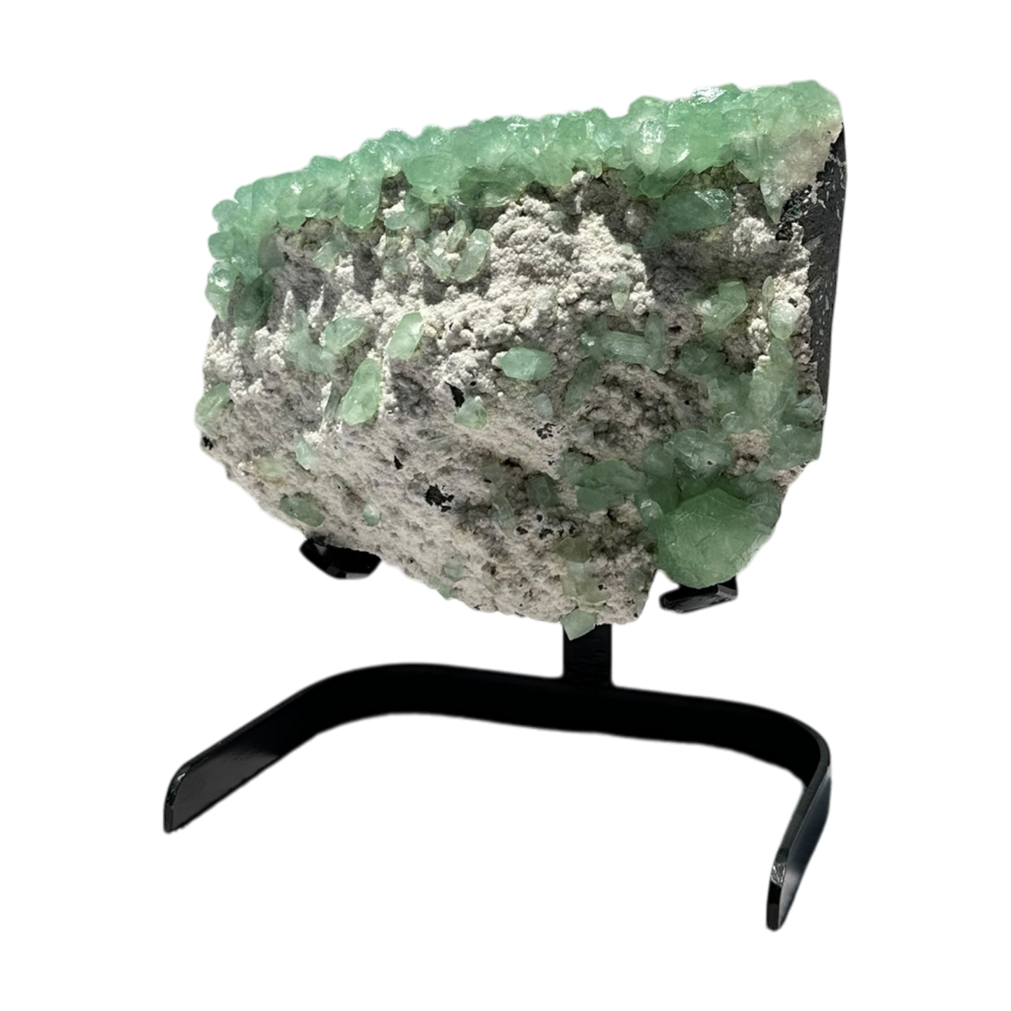 Green Apophyllite on Mordenite