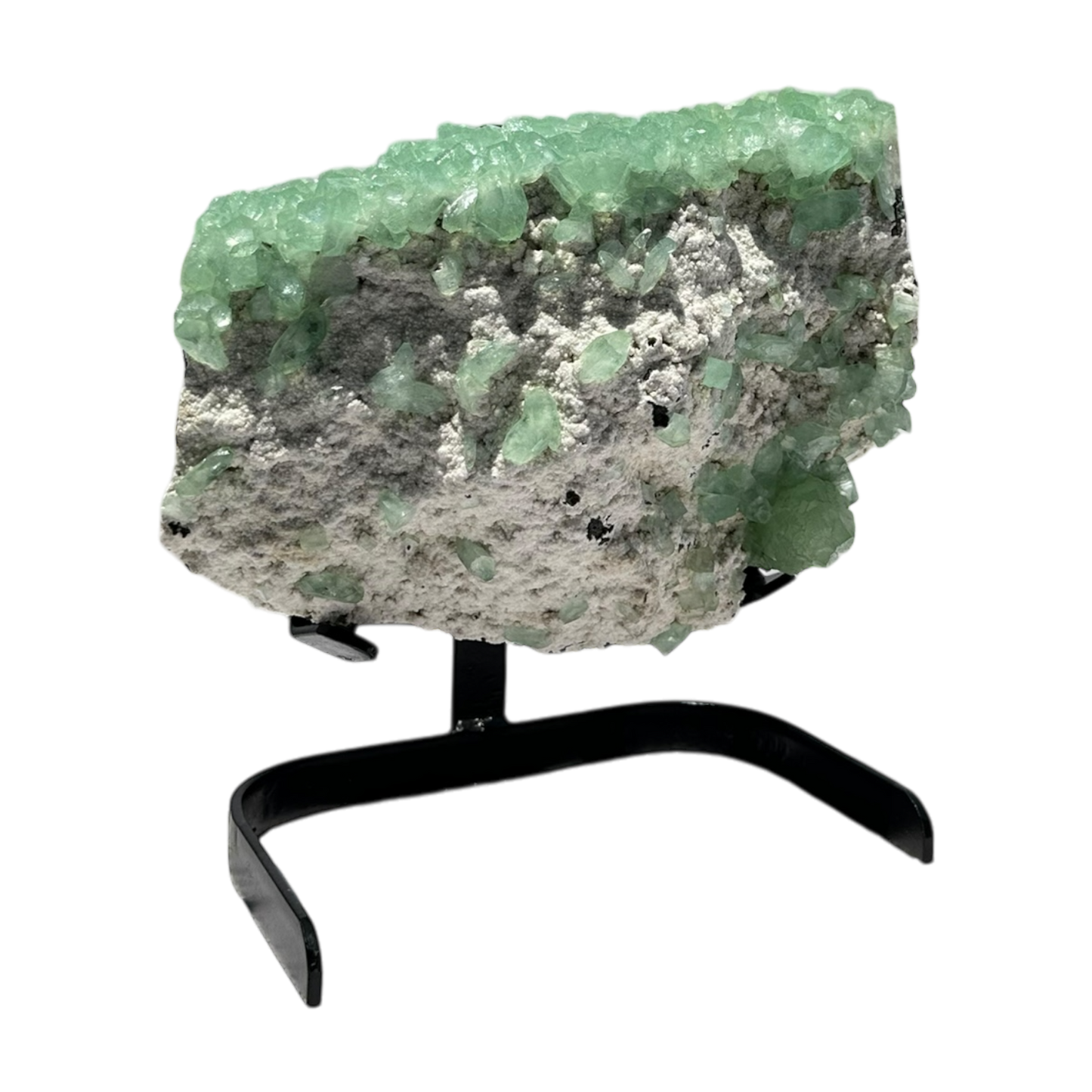 Green Apophyllite on Mordenite