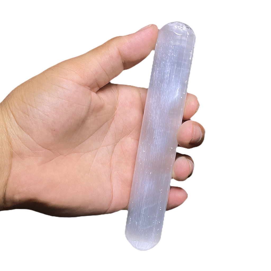 Selenite Massage Pointed Wand