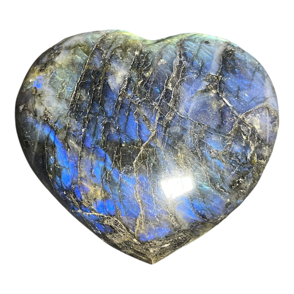 Labradorite Heart