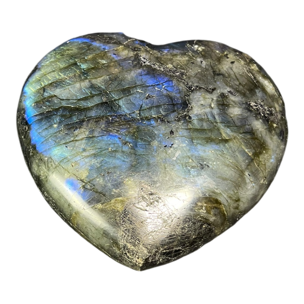 Labradorite Heart