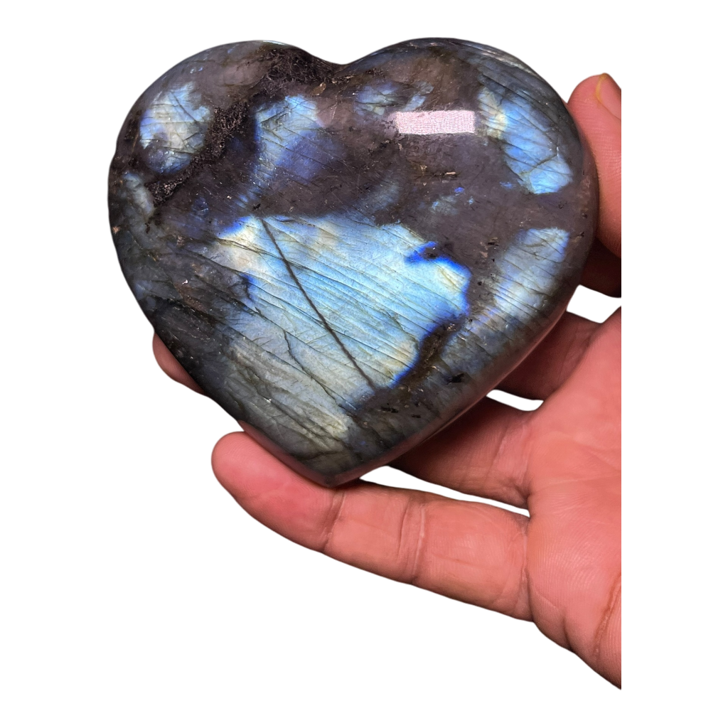 Labradorite Heart