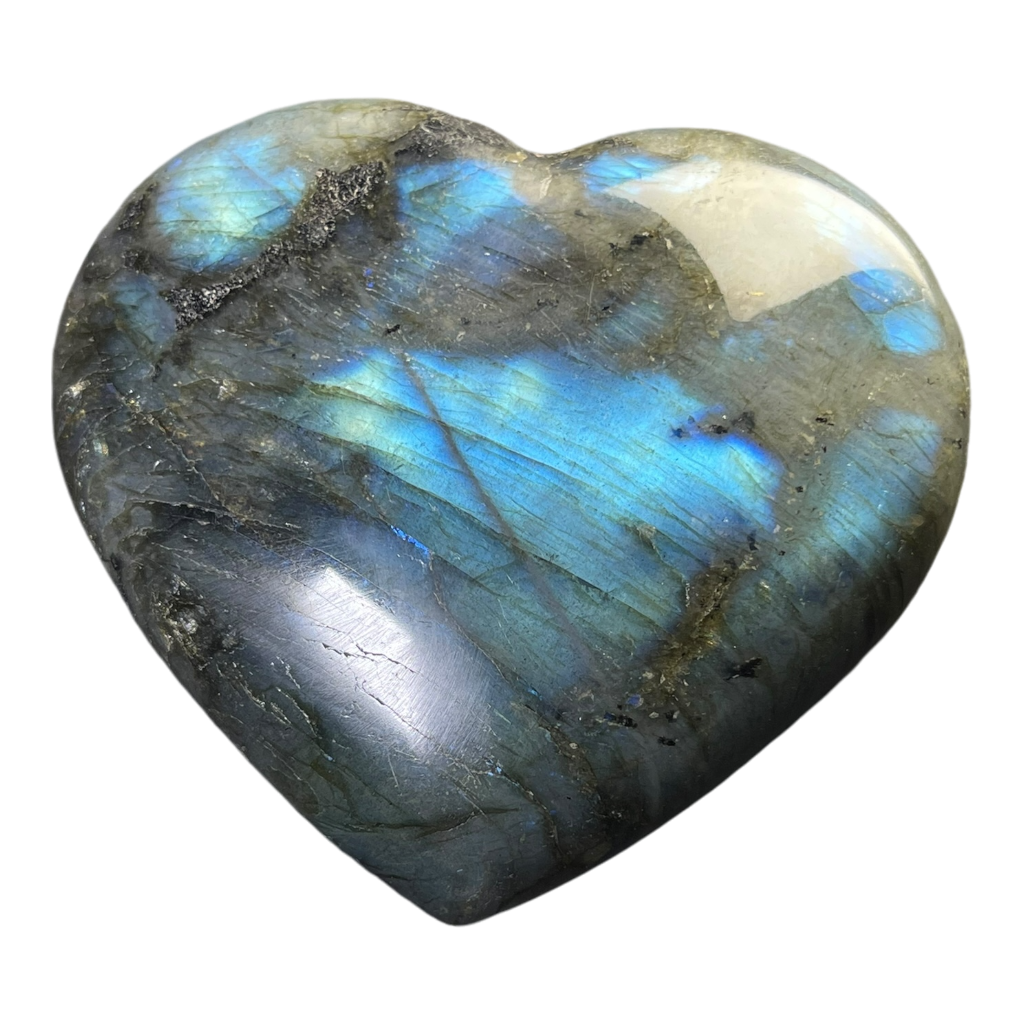 Labradorite Heart