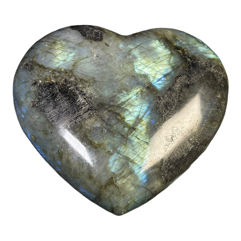 Labradorite Heart