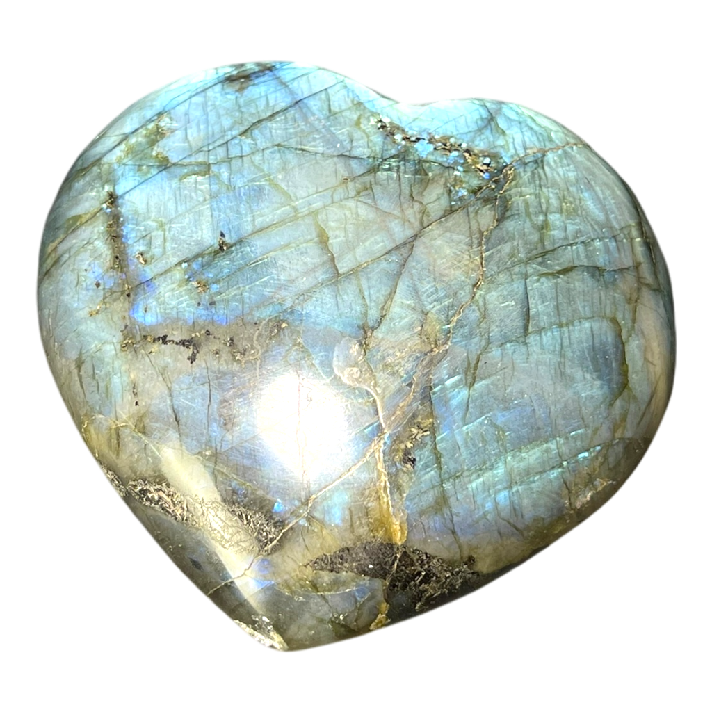 Labradorite Heart