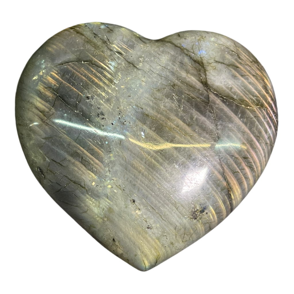Labradorite Heart