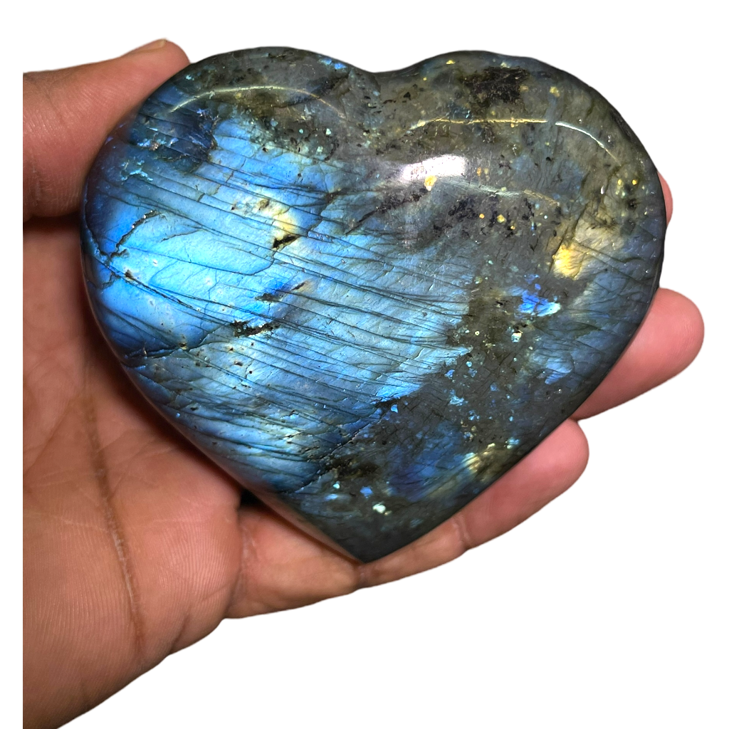 Labradorite Heart