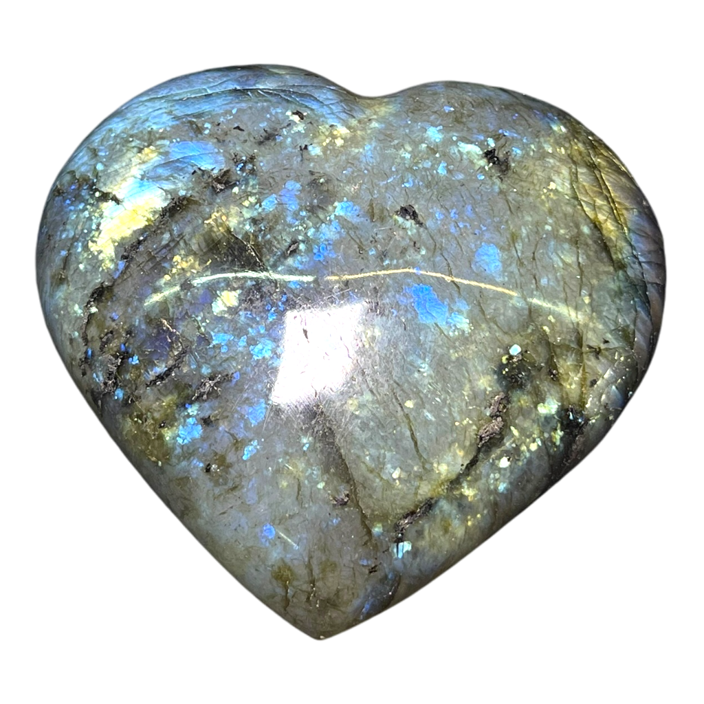 Labradorite Heart