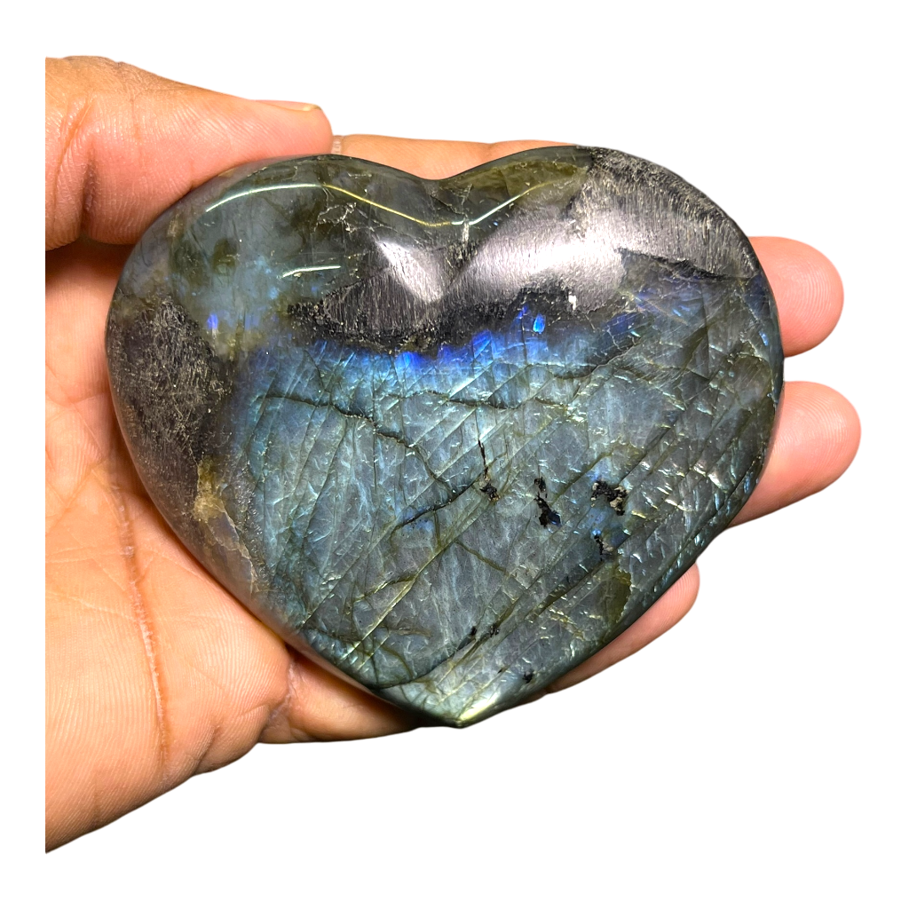 Labradorite Heart