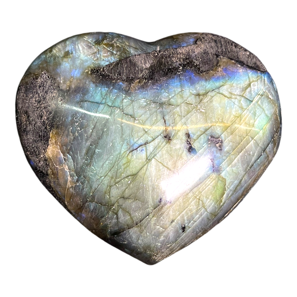 Labradorite Heart