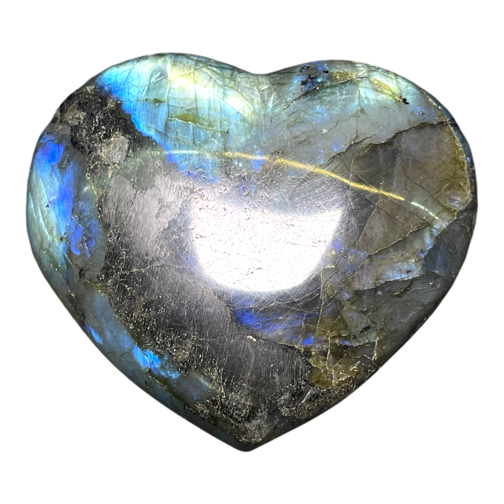 Labradorite Heart