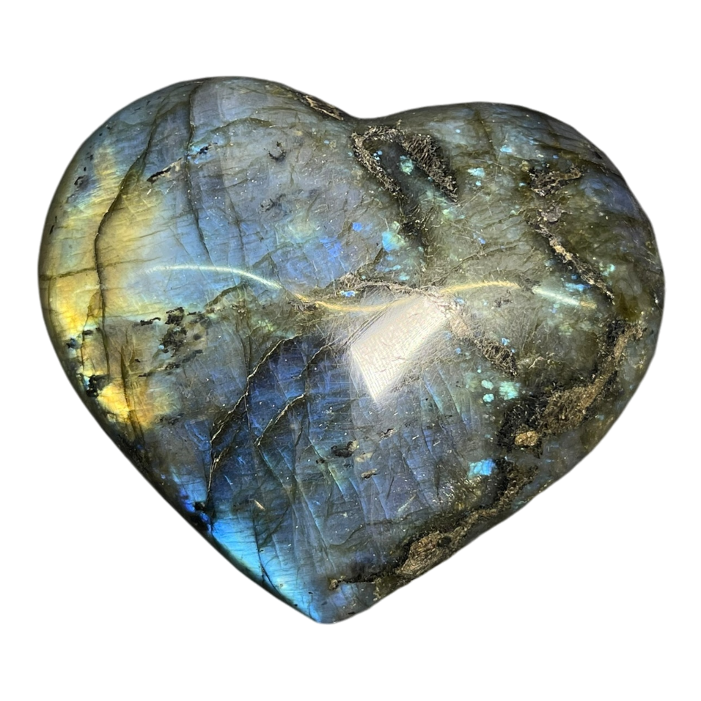 Labradorite Heart