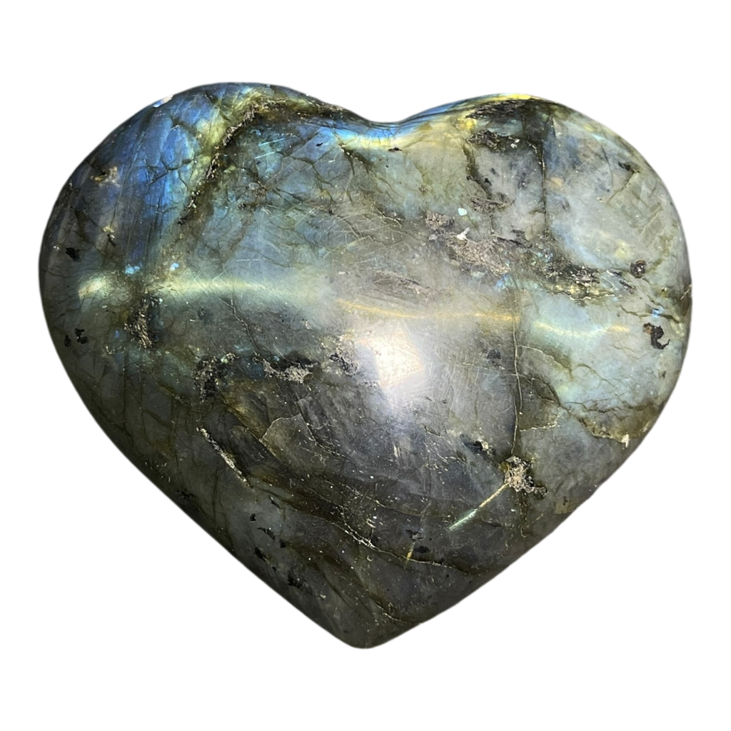 Labradorite Heart
