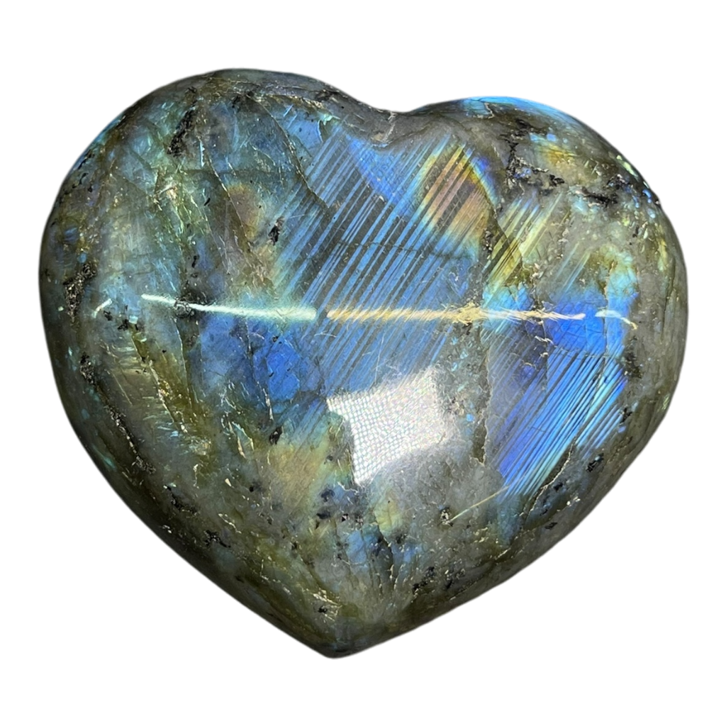 Labradorite Heart